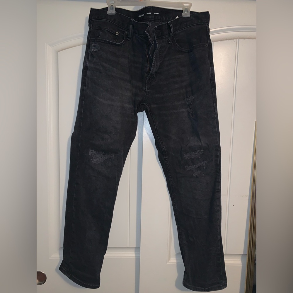 Old Navy Men's Dark Gray Skinny Jeans